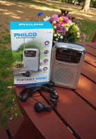 Radio Portátil De Bolsillo Fm/am Ic-x15 Philco + Audifonos - Gris